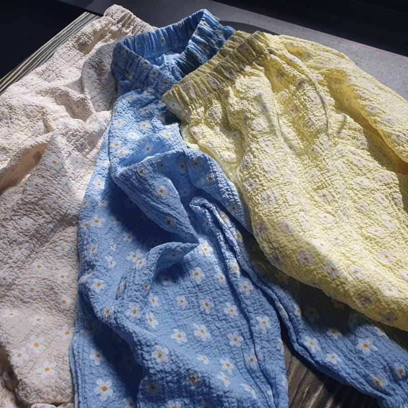 MARTIN - Korean Children Fashion - #Kfashion4kids - Egg Flower Loose Drawers