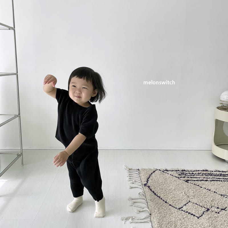 MELON SWITCH - Korean Children Fashion - #Kfashion4kids - Vivid Pleats Top Bottom Set - 2