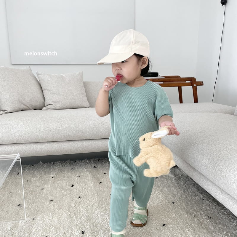 MELON SWITCH - Korean Children Fashion - #Kfashion4kids - Vivid Pleats Top Bottom Set - 7