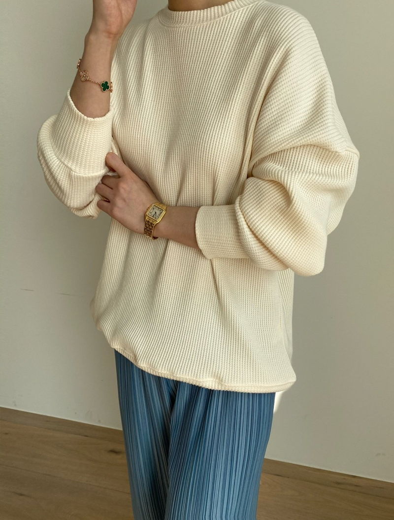 MERRY J - Korean Children Fashion - #Kfashion4kids - Waffle Sweatshirt - 2