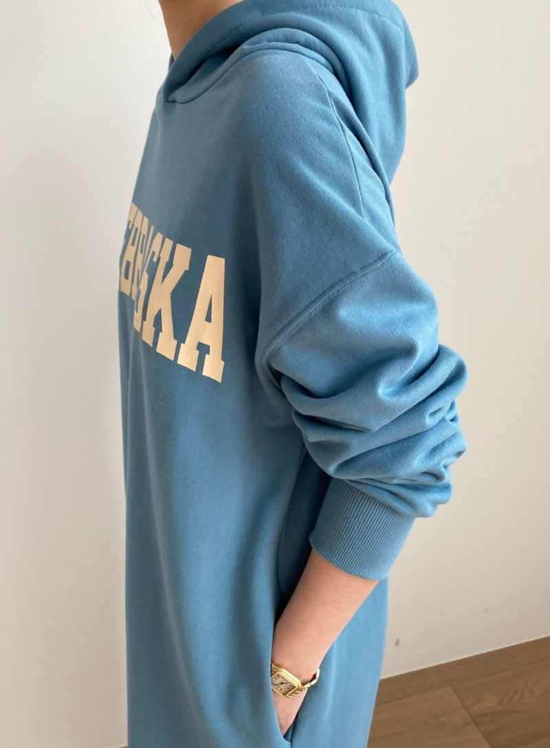 MERRY J - Korean Children Fashion - #Kfashion4kids - Print Hood One-piece - 5