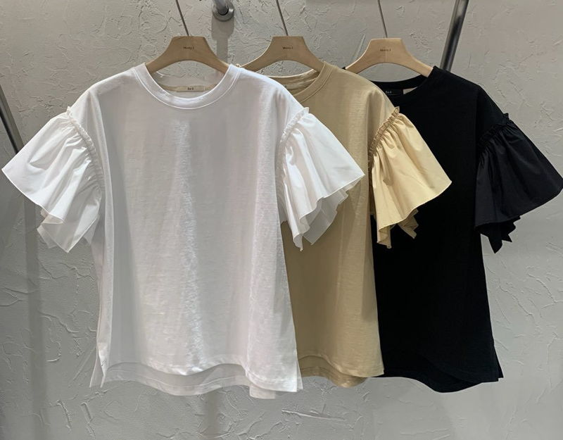 MERRY J - Korean Children Fashion - #Kfashion4kids - Frill Sleeve Tee
