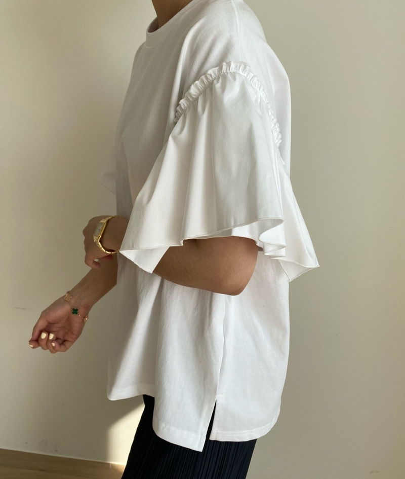 MERRY J - Korean Children Fashion - #Kfashion4kids - Frill Sleeve Tee - 3