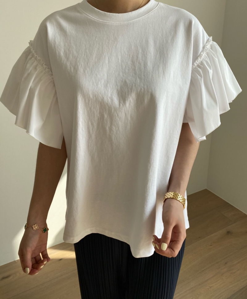 MERRY J - Korean Children Fashion - #Kfashion4kids - Frill Sleeve Tee - 4
