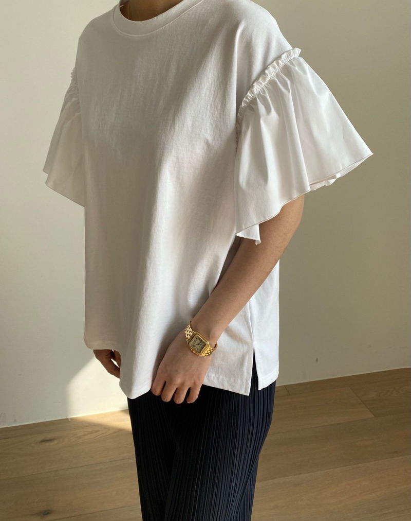 MERRY J - Korean Children Fashion - #Kfashion4kids - Frill Sleeve Tee - 5