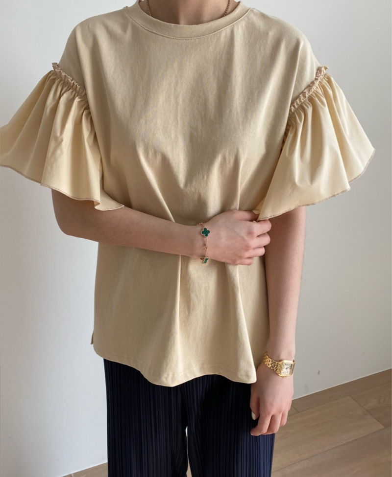 MERRY J - Korean Children Fashion - #Kfashion4kids - Frill Sleeve Tee - 7