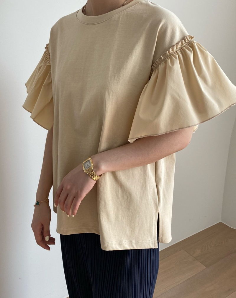 MERRY J - Korean Children Fashion - #Kfashion4kids - Frill Sleeve Tee - 9