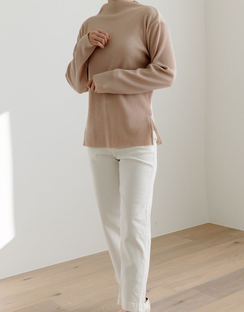 MERRY J - Korean Children Fashion - #Kfashion4kids - Pleats Half Neck Tee - 12