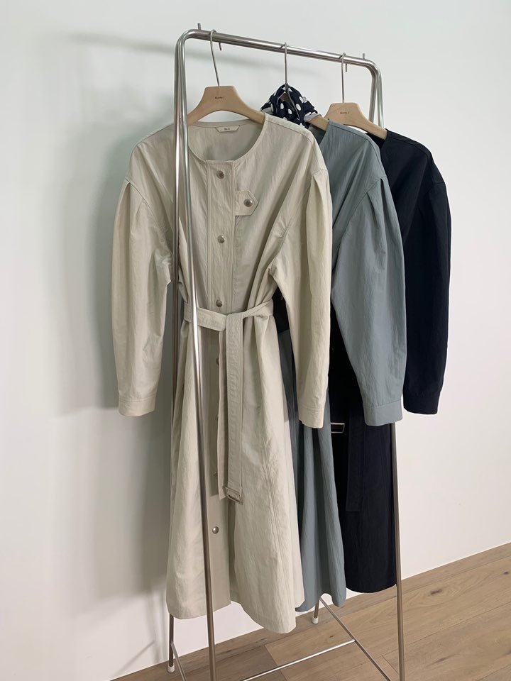 MERRY J - Korean Children Fashion - #Kfashion4kids - Snap Trench One-piece