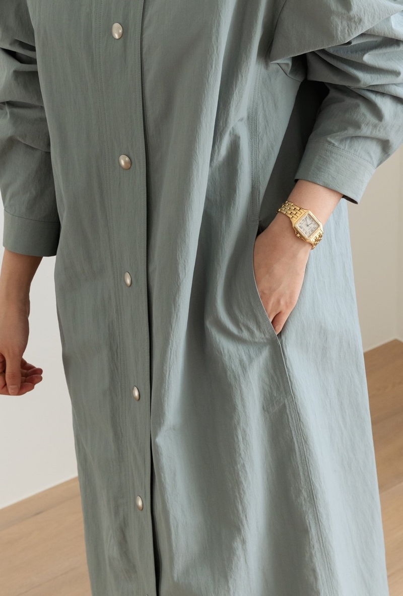 MERRY J - Korean Children Fashion - #Kfashion4kids - Snap Trench One-piece - 3