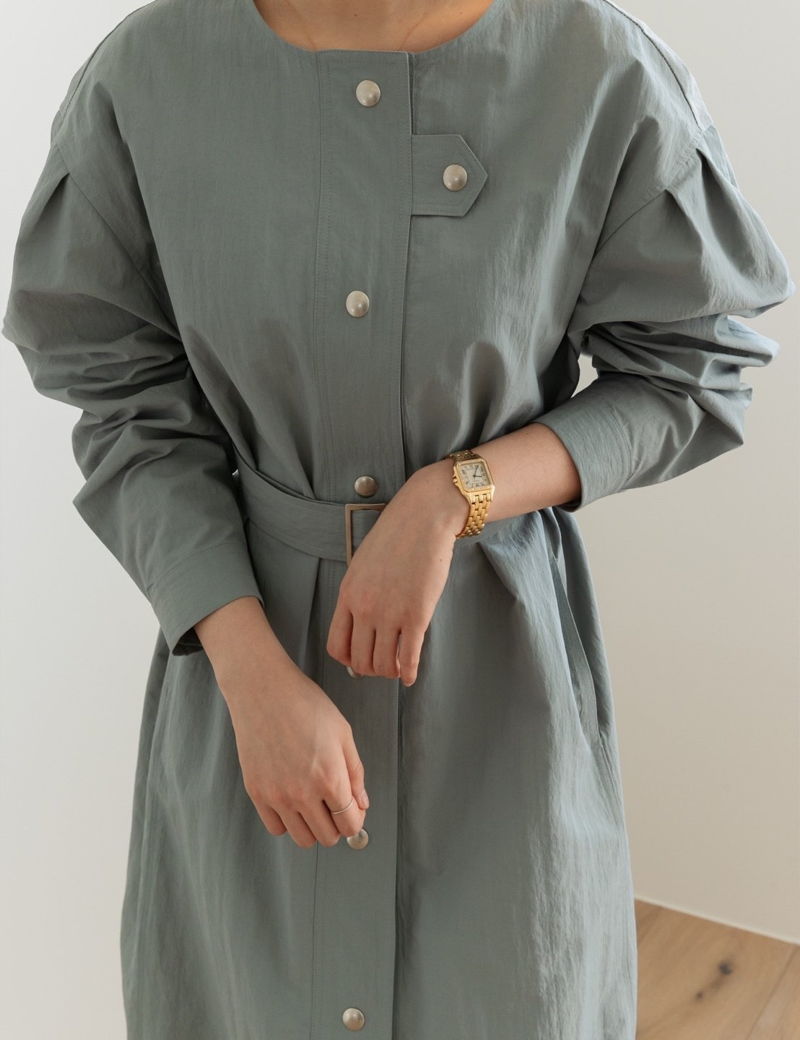 MERRY J - Korean Children Fashion - #Kfashion4kids - Snap Trench One-piece - 4