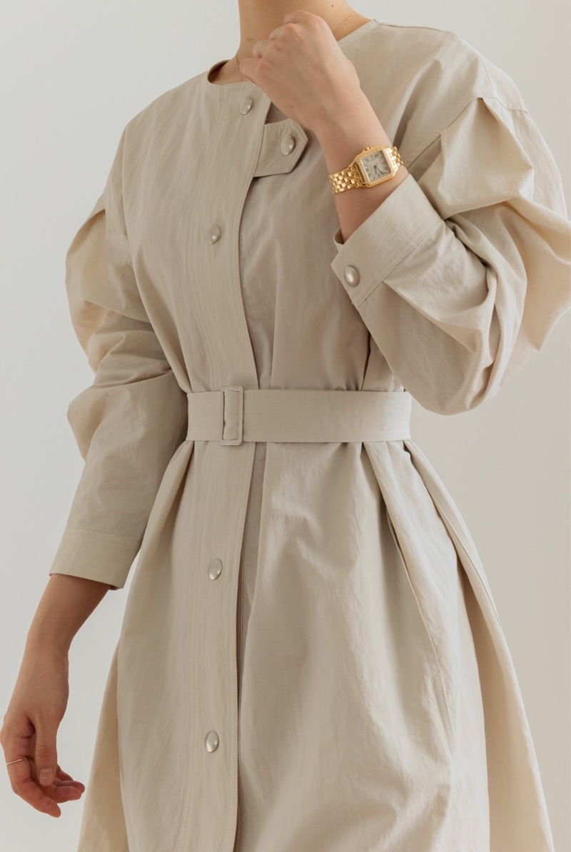 MERRY J - Korean Children Fashion - #Kfashion4kids - Snap Trench One-piece - 6