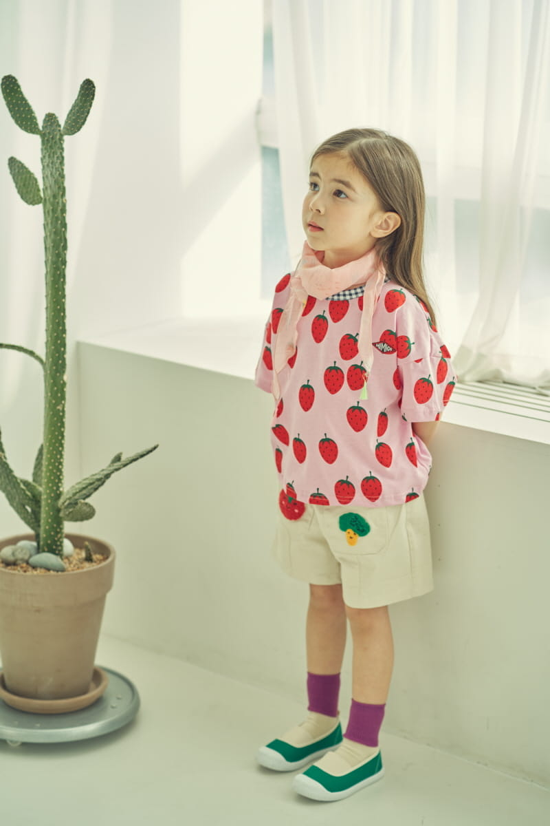 MIMICO - Korean Children Fashion - #Kfashion4kids - Strewberry Tee