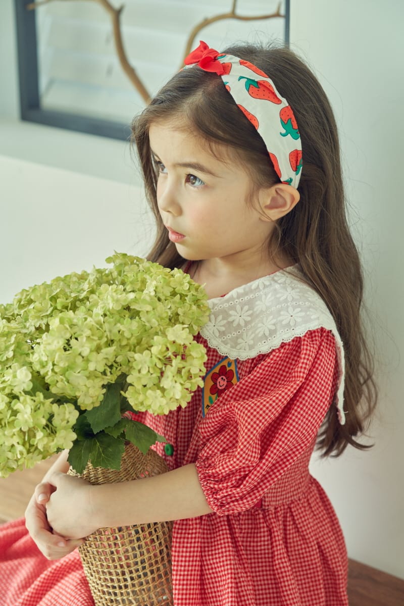 MIMICO - Korean Children Fashion - #Kfashion4kids - Daisy Check One-piece