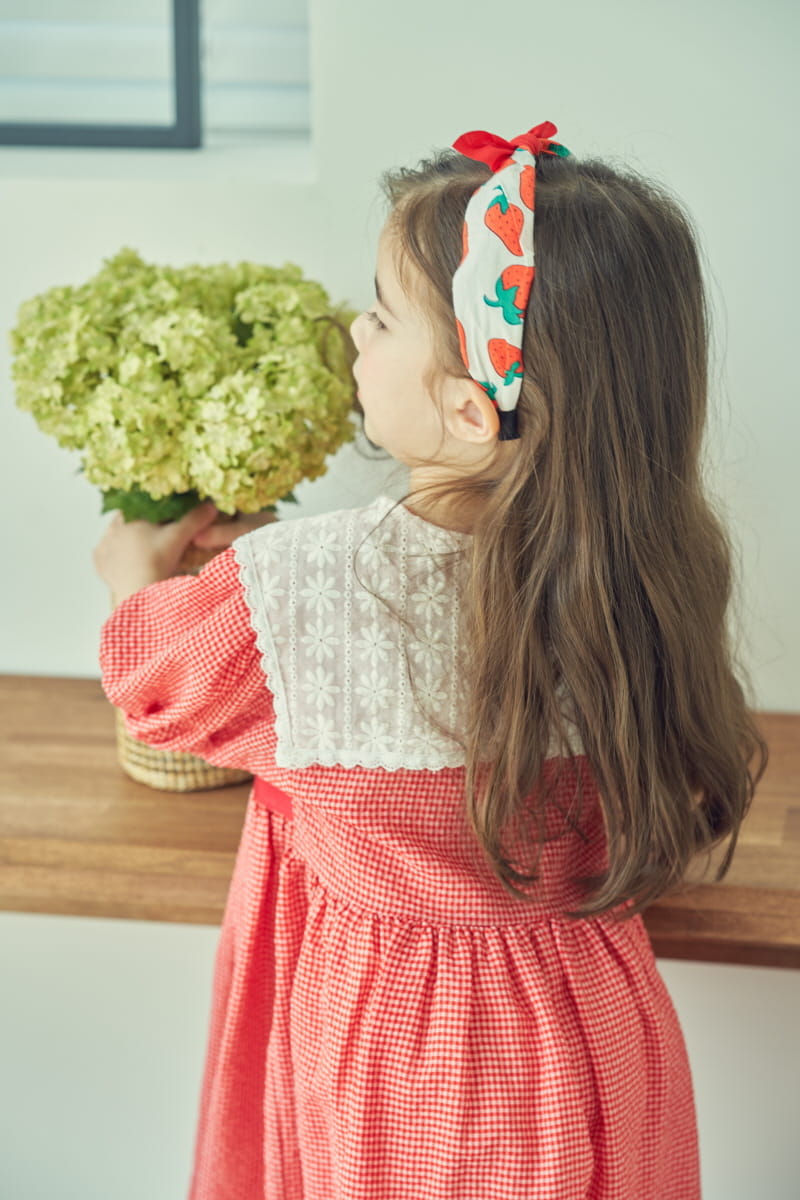 MIMICO - Korean Children Fashion - #Kfashion4kids - Daisy Check One-piece - 10