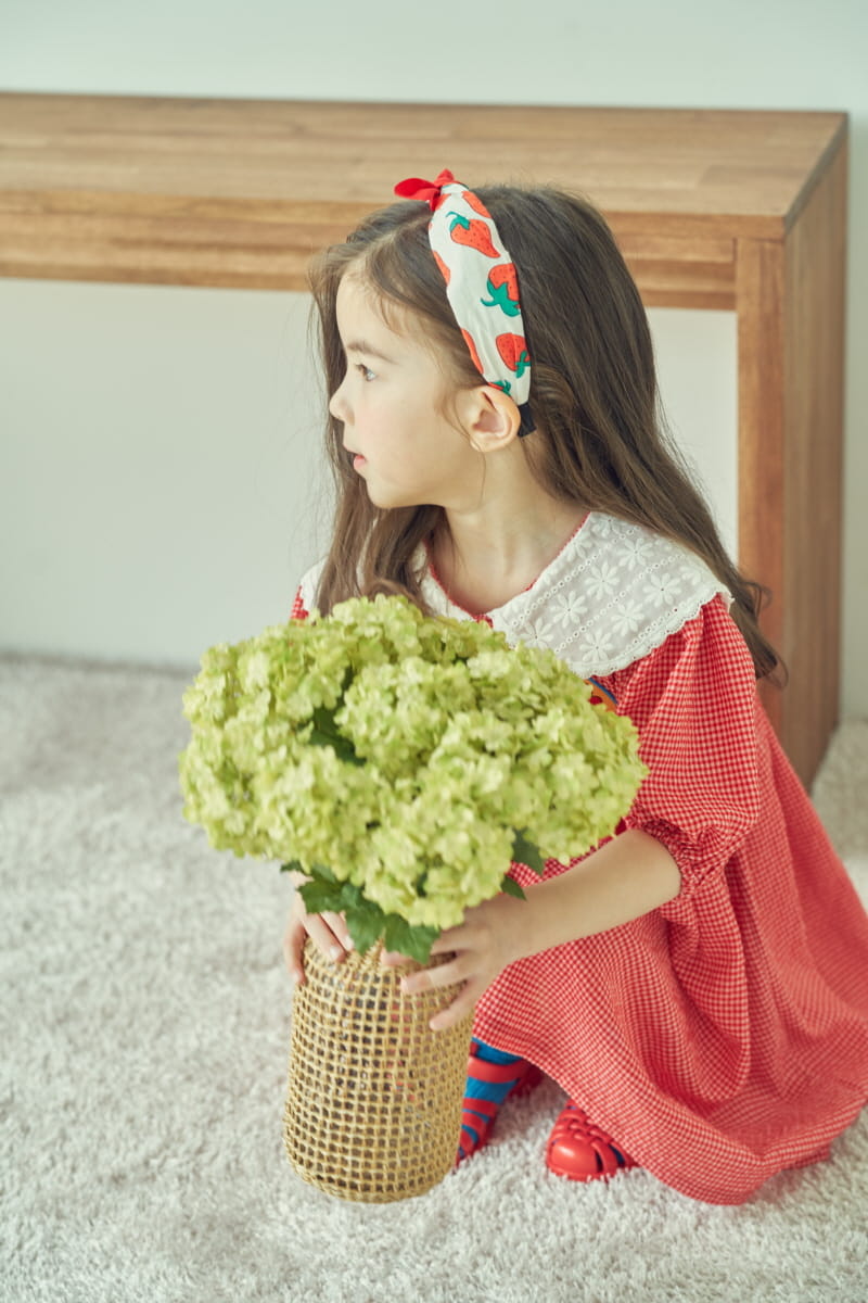 MIMICO - Korean Children Fashion - #Kfashion4kids - Daisy Check One-piece - 9