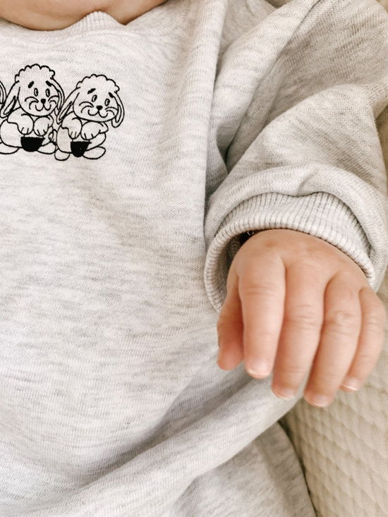 MINI BONGBONG - Korean Children Fashion - #Kfashion4kids - Bunny Sweatshirt - 2
