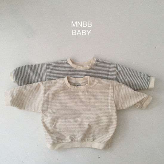 MINI BONGBONG - Korean Children Fashion - #Kfashion4kids - Melange Stripes Tee