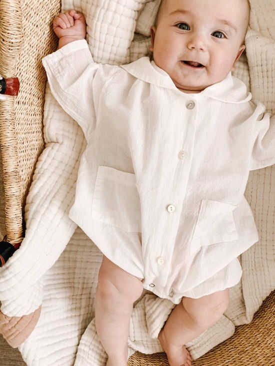 MINI BONGBONG - Korean Children Fashion - #Kfashion4kids - Linen Bodysuit - 2