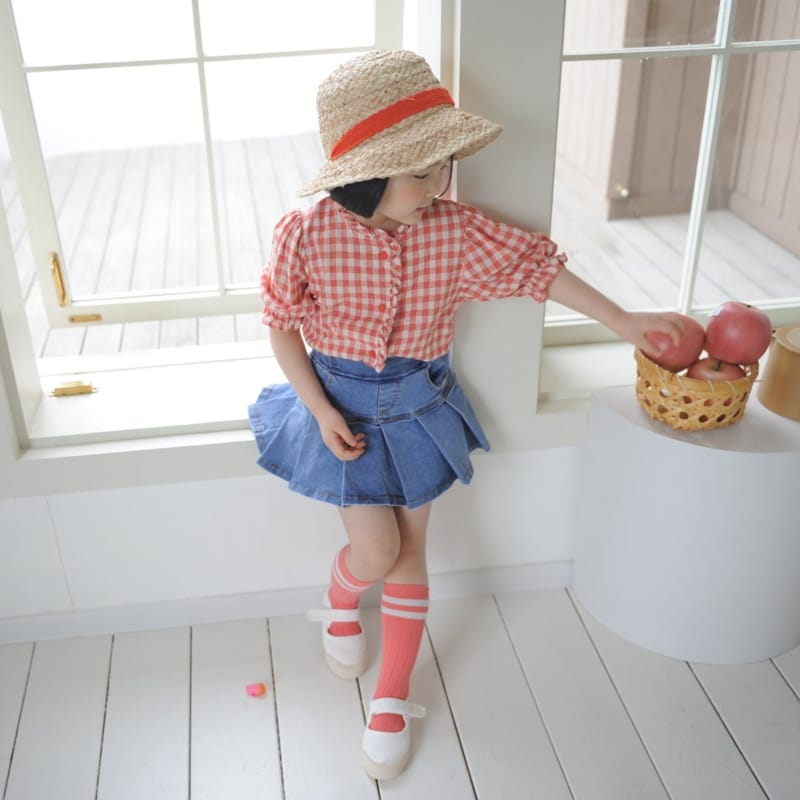 MOMO ANN - Korean Children Fashion - #Kfashion4kids - Odette Frill Blouse
