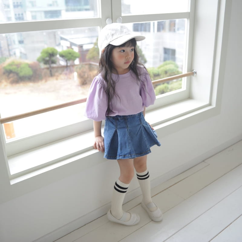 MOMO ANN - Korean Children Fashion - #Kfashion4kids - Balloon Sleeve Tee - 10