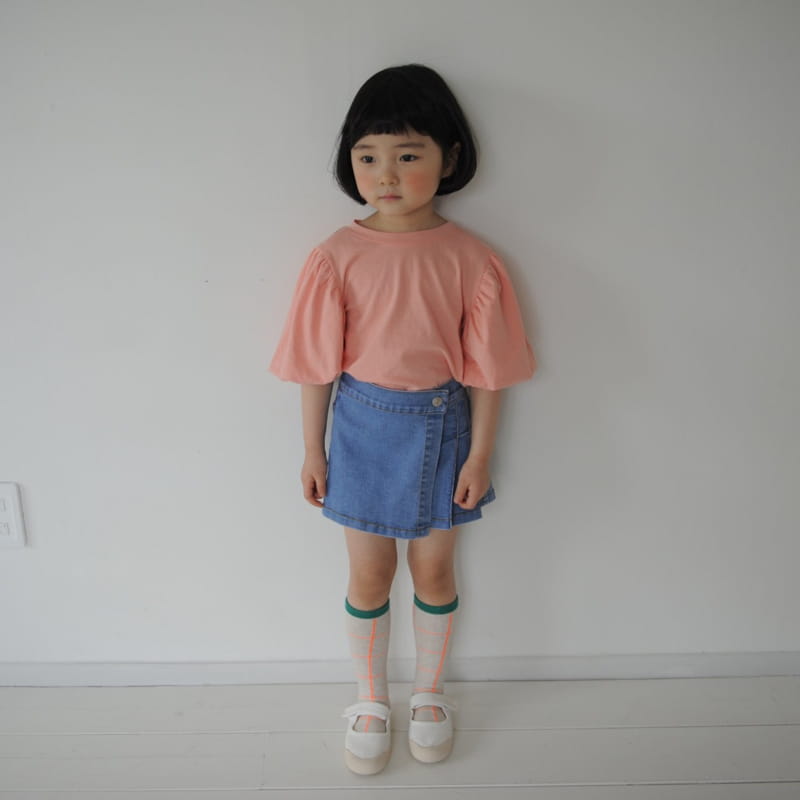 MOMO ANN - Korean Children Fashion - #Kfashion4kids - Balloon Sleeve Tee - 4
