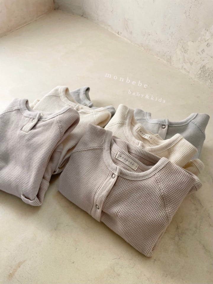 MONBEBE - Korean Children Fashion - #Kfashion4kids - Waffle Snap Cardigan - 10