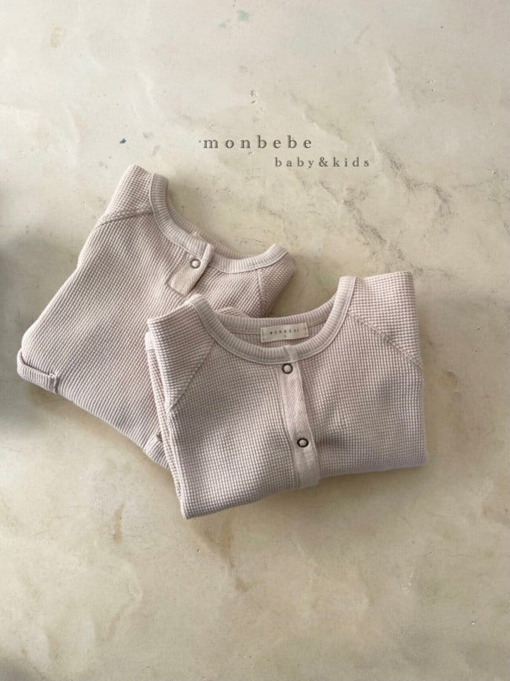 MONBEBE - Korean Children Fashion - #Kfashion4kids - Waffle Snap Cardigan - 7