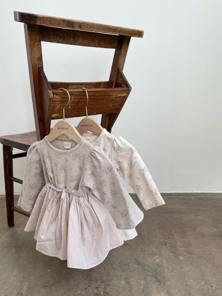 MONBEBE - Korean Children Fashion - #Kfashion4kids - Painting Frill Bodysuit