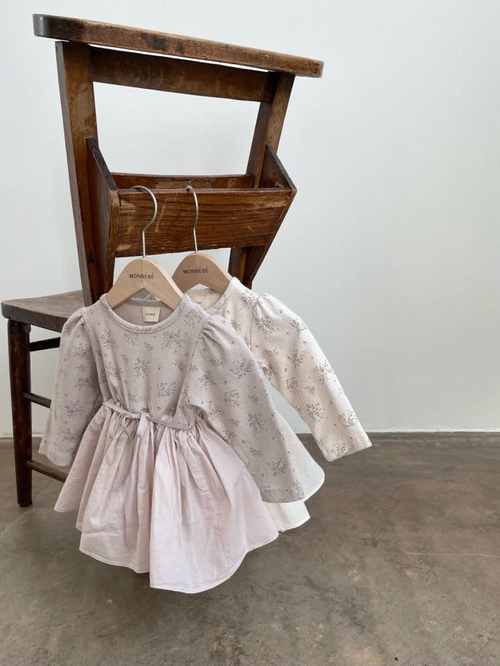MONBEBE - Korean Children Fashion - #Kfashion4kids - Painting Frill Bodysuit - 3