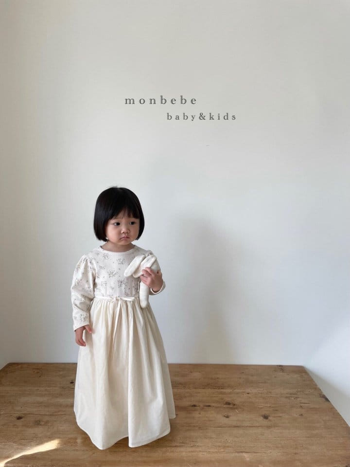 MONBEBE - Korean Children Fashion - #Kfashion4kids - Painting Frill One-piece - 6