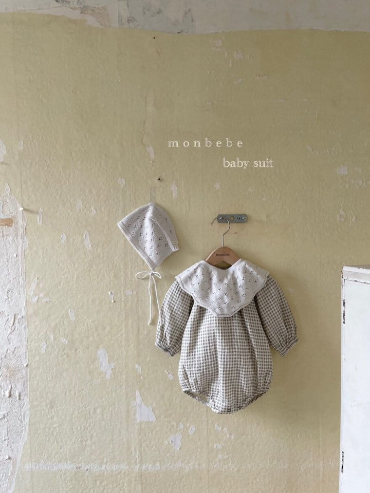 MONBEBE - Korean Children Fashion - #Kfashion4kids - Check Bodysuit - 6
