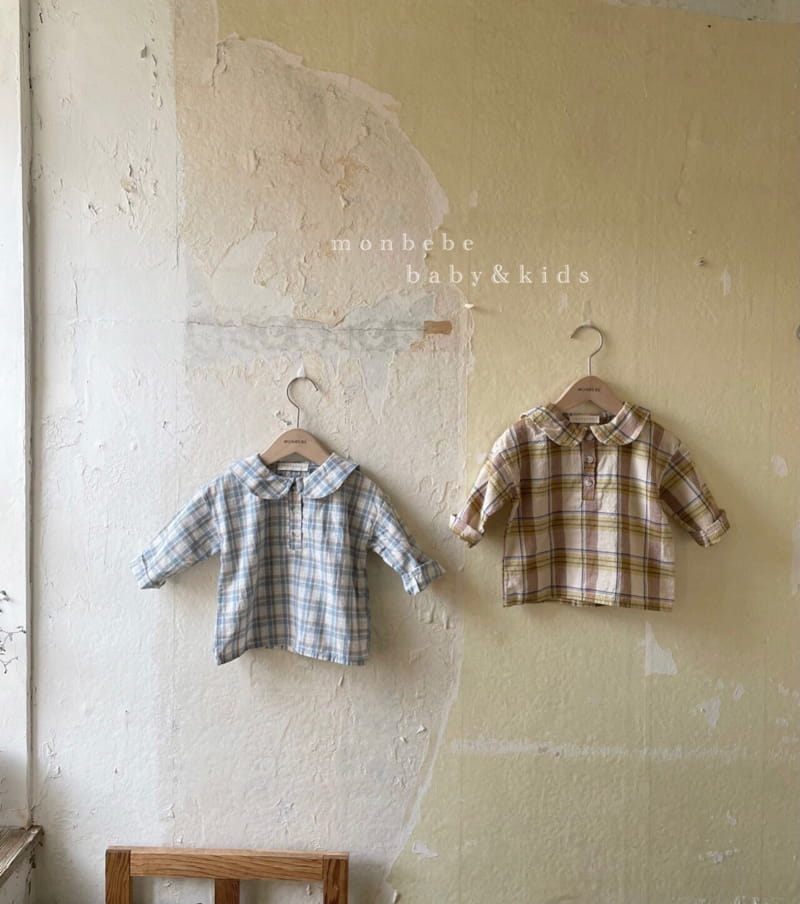 MONBEBE - Korean Children Fashion - #Kfashion4kids - Check Sailor Shirt - 3