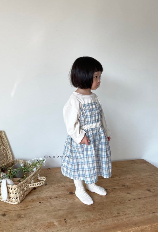 MONBEBE - Korean Children Fashion - #Kfashion4kids - Check Layered One-piece - 10
