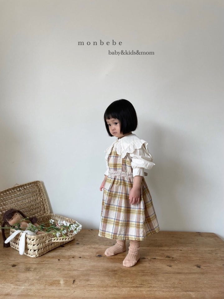 MONBEBE - Korean Children Fashion - #Kfashion4kids - Check Layered One-piece - 12