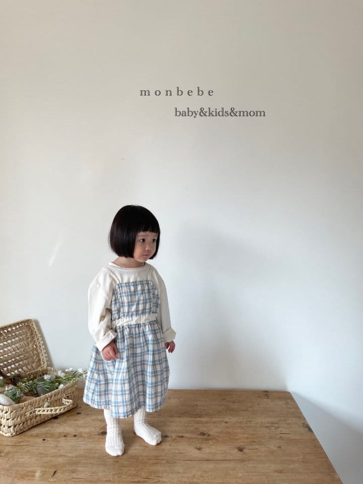 MONBEBE - Korean Children Fashion - #Kfashion4kids - Check Layered One-piece - 5