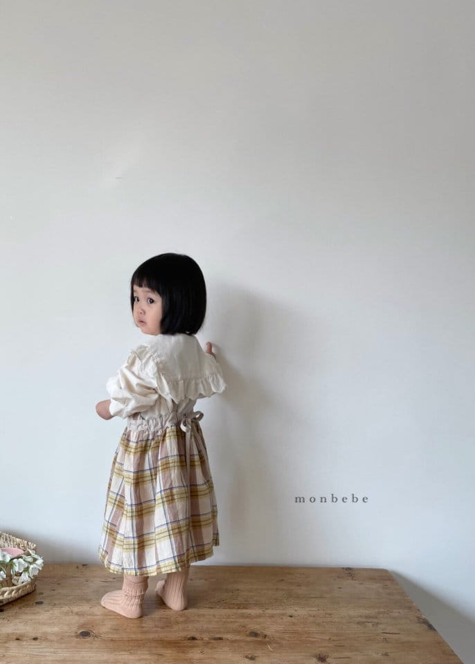 MONBEBE - Korean Children Fashion - #Kfashion4kids - Check Layered One-piece - 8