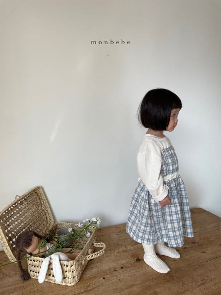 MONBEBE - Korean Children Fashion - #Kfashion4kids - Check Layered One-piece - 9