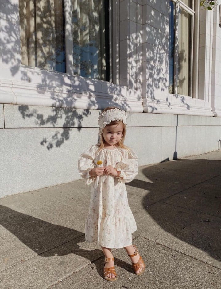 MONBEBE - Korean Children Fashion - #Kfashion4kids - Mini Rose One-piece