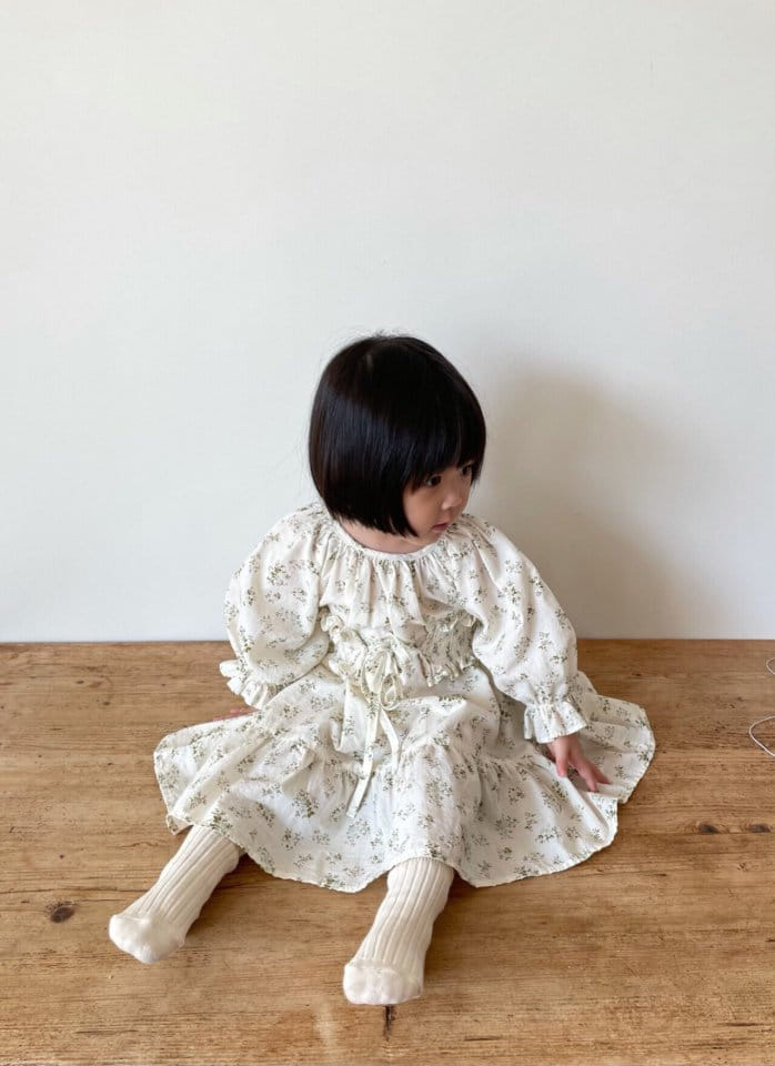 MONBEBE - Korean Children Fashion - #Kfashion4kids - Mini Rose One-piece - 3