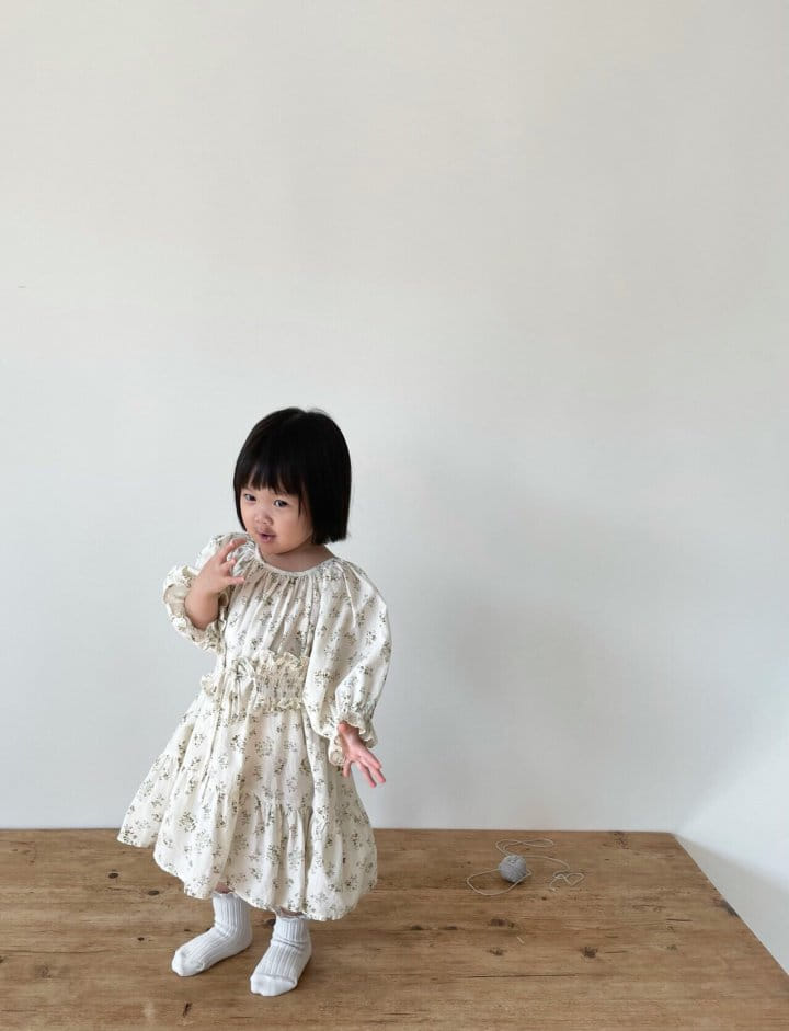 MONBEBE - Korean Children Fashion - #Kfashion4kids - Mini Rose One-piece - 4