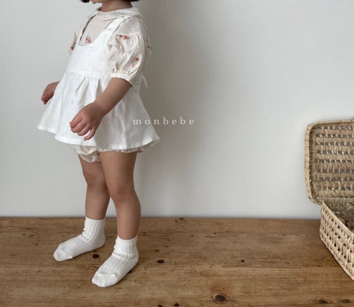 MONBEBE - Korean Children Fashion - #Kfashion4kids - Linen Apron - 3