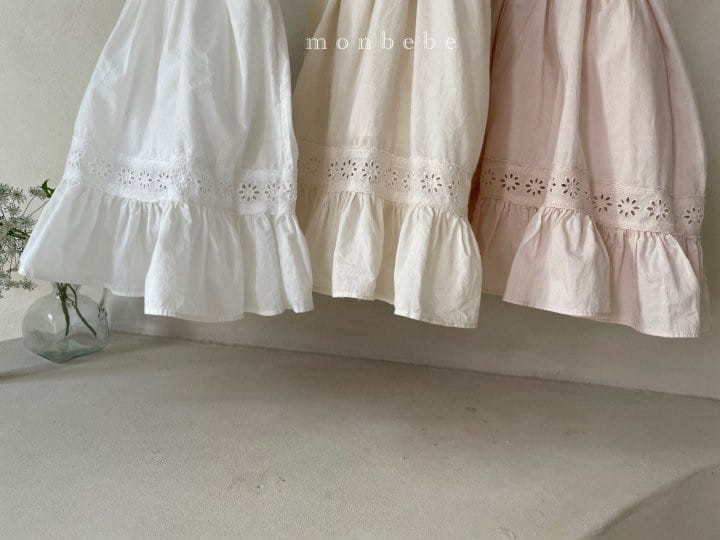 MONBEBE - Korean Children Fashion - #Kfashion4kids - Lace Long Skirt - 11