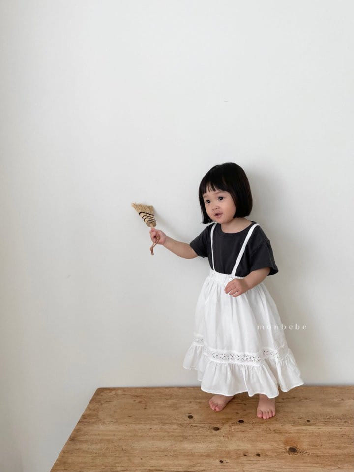 MONBEBE - Korean Children Fashion - #Kfashion4kids - Lace Long Skirt - 3