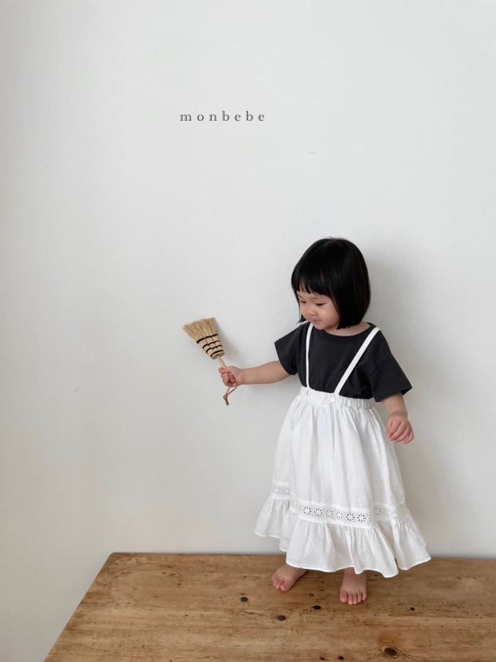 MONBEBE - Korean Children Fashion - #Kfashion4kids - Lace Long Skirt - 5