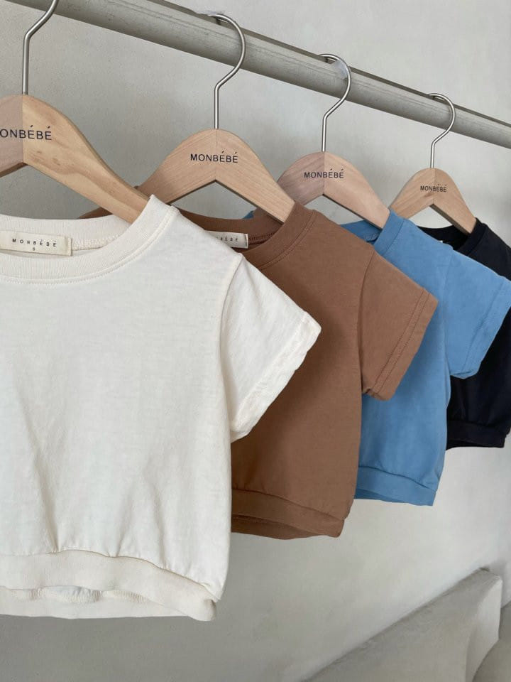MONBEBE - Korean Children Fashion - #Kfashion4kids - Crop Short Sleeve Tee - 5