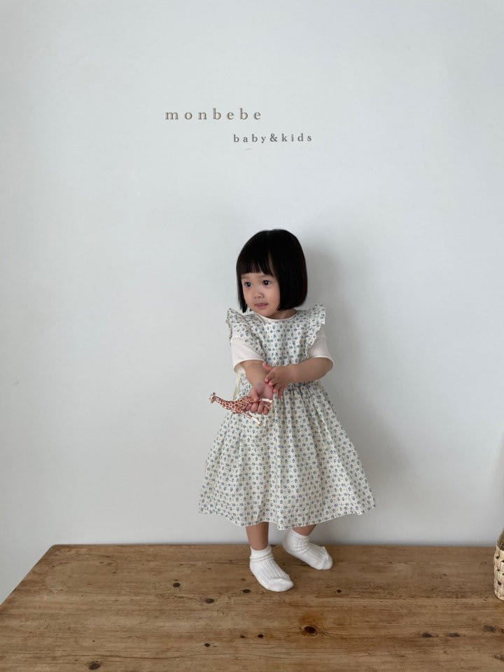 MONBEBE - Korean Children Fashion - #Kfashion4kids - Bongbong Frill One-piece