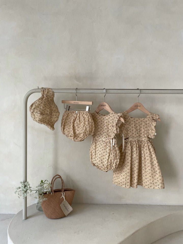 MONBEBE - Korean Children Fashion - #Kfashion4kids - Bongbong Frill One-piece - 12