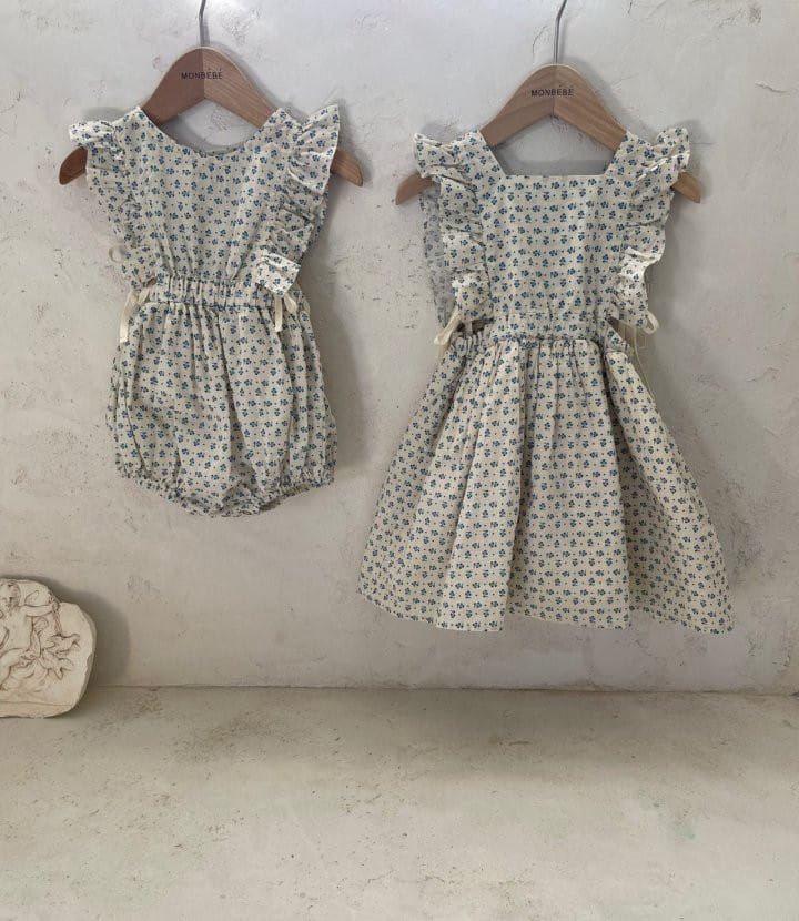 MONBEBE - Korean Children Fashion - #Kfashion4kids - Bongbong Frill One-piece - 6
