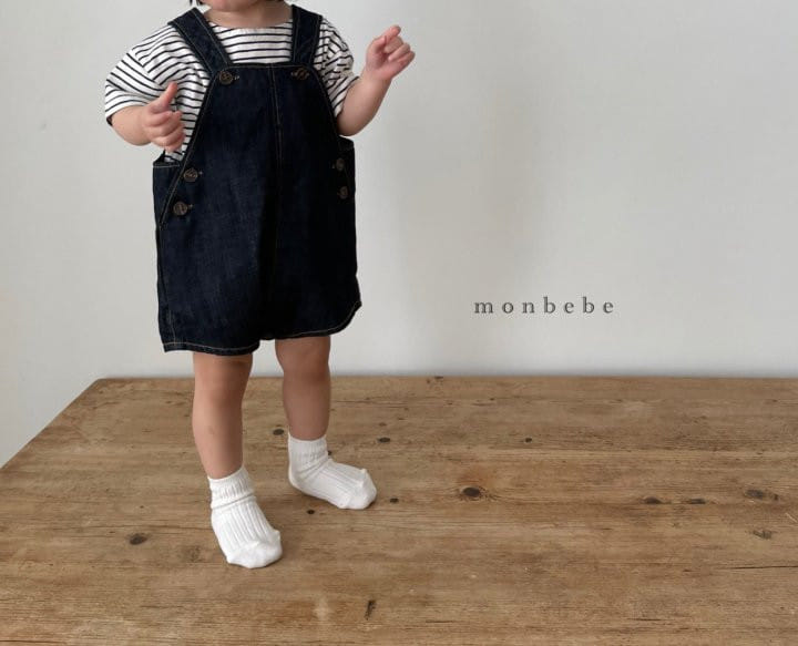 MONBEBE - Korean Children Fashion - #Kfashion4kids - Denim Bodysuit